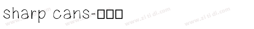 sharp cans字体转换